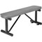 Global Industrial 48L Outdoor Steel Flat Bench, Expanded Metal, Gray 695741GY - alternate 1